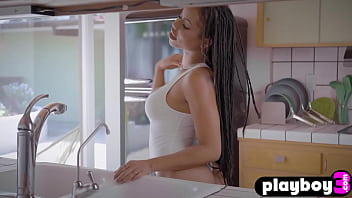 Big tits black MILF Kira Noir showing off perfect body while posing naked