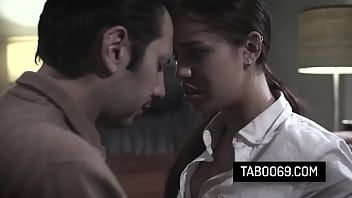 Hot teen student deepthroats her teacher'_s cock and gets a quick doggy fuck