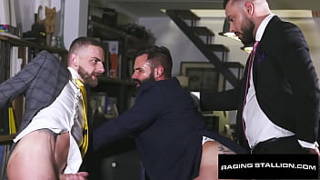 Sharp Dressed Bearded Hunk Epic Group Fuck - RagingStallion