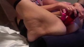 Mature Husband Toys Wife'_s Clit While She Masturbates With Huge Toy