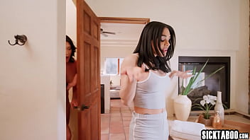 Sexy big tits tranny Khloe Kay and shemale Eva Maxim fucked big tits teen babe Megan Maiden