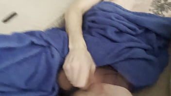 Skinny guy playing with pencil dick