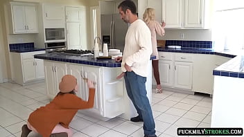 For this reason, your stepdaughter should not wear a miniskirt without panties. Horny stepfather fucks his stepdaughter while his wife prepares the party for New Year'_s 2024.