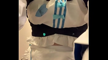 cute maid femboy becomes naughty