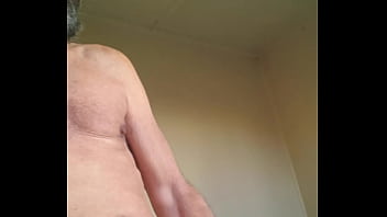 Got up very horny and wank off to nice cumming shot at backdoor