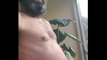 Got up very horny and wank off to nice cumming shot at backdoor