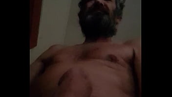 Got up very horny and wank off to nice cumming shot at backdoor