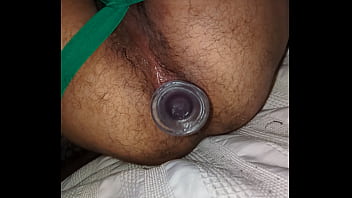 Playing with my juicy hole!! Gaping my tight hole and swallowing a dildo in my ass
