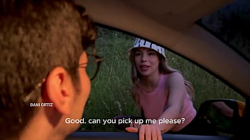 Dani Ortiz destroys the cock of the virgin cab driver