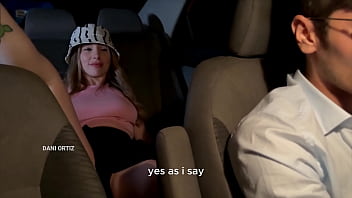 Dani Ortiz destroys the cock of the virgin cab driver