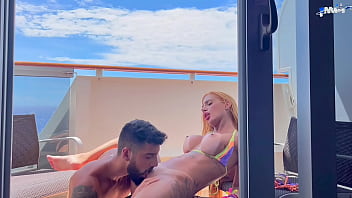 Fim de ano no Cruzeiro, fodemos a bordo na nossa varanda da cabine - Kevlyn Santos