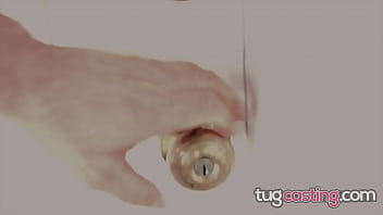 TUG CASTING Gamer chick Sera Ryder performs at horny handjob audition