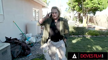 DEVILS FILM - Cute Teen Penelope Woods Gets Assfucked By Old Man Neighbor