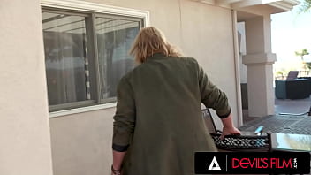 DEVILS FILM - Cute Teen Penelope Woods Gets Assfucked By Old Man Neighbor