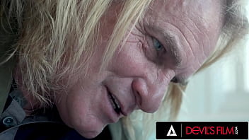 DEVILS FILM - Cute Teen Penelope Woods Gets Assfucked By Old Man Neighbor