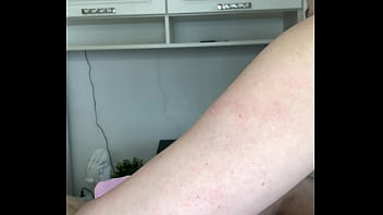 Russian sexy milf waxing hairy dick