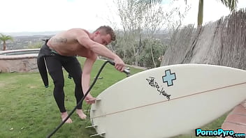 Ebony Babe Cecilia Lion Fucks Hot White Surfer'_s Cock