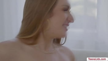 Super hot lesbian dripping wet squirt on bed