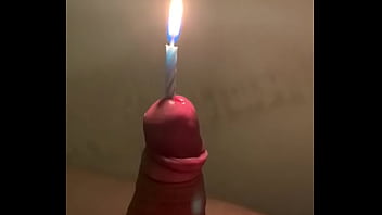Birthday candle in urethra