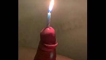 Birthday candle in urethra