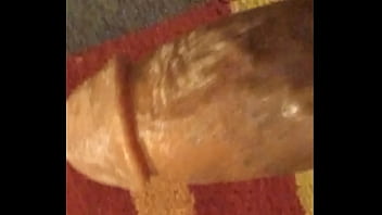 Homemade jurking off my big wet cock