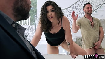 Free use latina MILF wife Victoria Voxxx cheats in front of husband