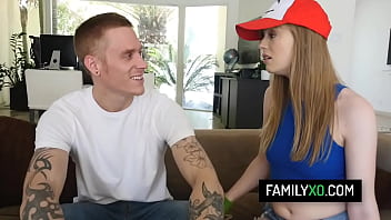 Nerd stepsister Dolly Leigh catches her stepbrother'_s cock instead of pokemons