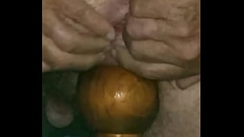 BedPost fucking my Ass up close with gape.