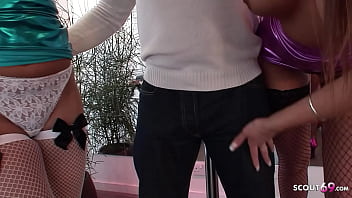 Stressed boss get two Big Boobs MILF bitches to the office for an FFM threesome