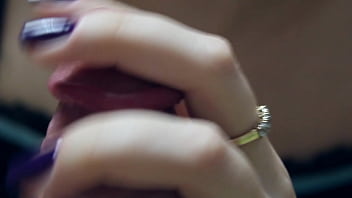 Blowjob close-up,sweet,slow and slobbery - cum in mouth swallowed everything