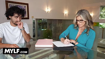 Morally Oblivious Stepmom Motivates Stepson To Study By Pimping Herself And Another Hot MYLF To Him