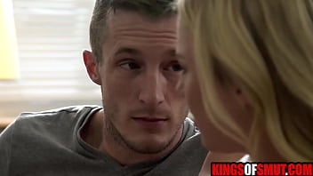 Step sister woke up to step brother jerking off next to her face | Dixie Lynn &amp_ Brick Danger