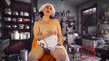 Cinderella without panties sews dresses for her stepmother and stepsisters. 2 3