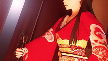 Persona - Amagi Yukiko X Man Sex in Onsen