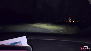 My stepsister couldn&#039_t wait to get home and sucked my dick in car! - POV OUTDOOR HOMEMADE