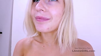 Cute Blonde Teen student sucks Dad&#039_s cock &amp_ swallows