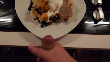 Cumming onto my dinner