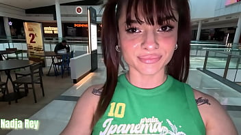 PUBLIC SEX y CUMWALK Nadja Rey gets Horny in the parking , EXHIBICIONISMO con SEMEN EN LA CARA