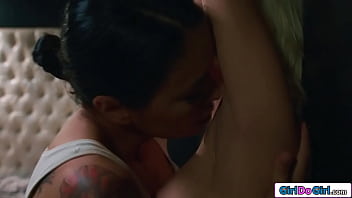 Asian milf Dana Vespoli dominates busty lesbian Kenna James