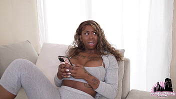 Repairman fucks gorgeous black wife in front of cuck husband