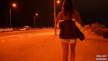 This Is Trash - in Search of a Millionaire in the Ghetto - Blowjob in a Vacation Point at Night   Exclusive   Nigonika 2024