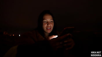 This Is Trash - in Search of a Millionaire in the Ghetto - Blowjob in a Vacation Point at Night   Exclusive   Nigonika 2024