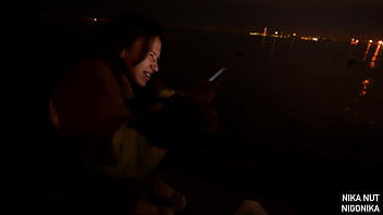This Is Trash - in Search of a Millionaire in the Ghetto - Blowjob in a Vacation Point at Night   Exclusive   Nigonika 2024