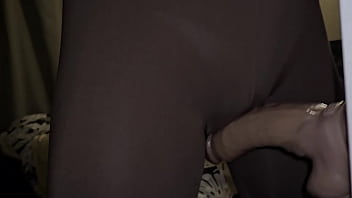 Sissyboy crossdressing to nice pussy rubbing a cock