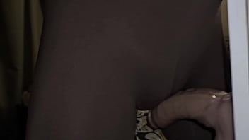 Sissyboy crossdressing to nice pussy rubbing a cock