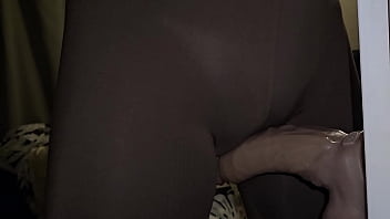 Sissyboy crossdressing to nice pussy rubbing a cock