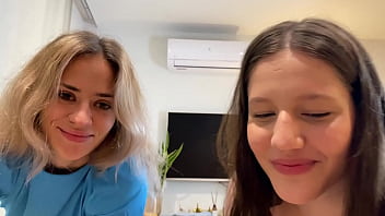 2 slutty girlfriends share older man&#039_s big fat cock (Part 1)