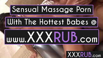 Horny lesbian Asian masseuse Asa Akira enjoys anal sex after hot kissing