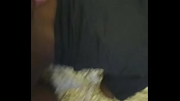 Nasty ebony thot squirts after backshots