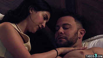 Guy fucked his teen stepdaughter Jane Wilde and his MILF wife Charlie Forde